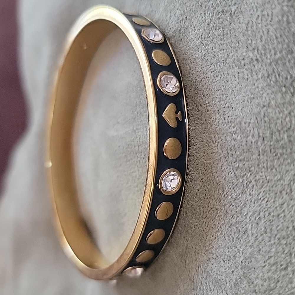 Kate Spade Navy Blue / Gold Bangle